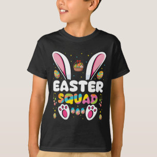 Camiseta Equipo de Pascua Búsqueda de Huevos Grupo de Conej