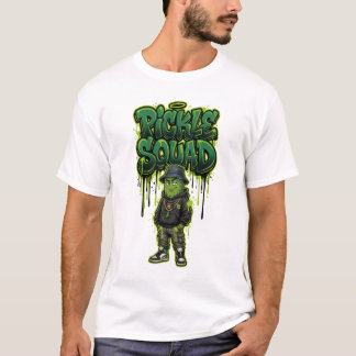 Camiseta Equipo de Pepino Grafiti con Estilo Gráfico de Hip