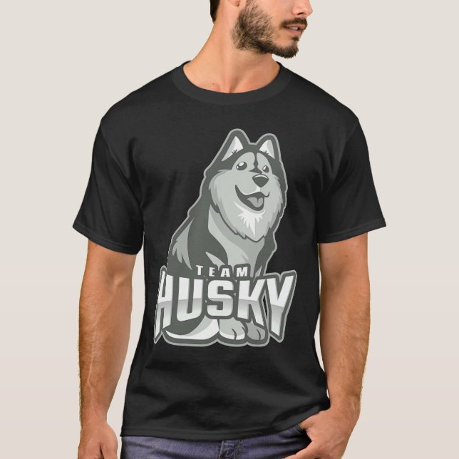 Camiseta Equipo de perros Husky (Anverso)