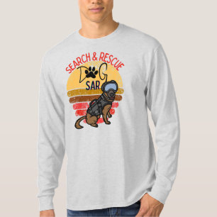 Camiseta Equipo de perros profesionales de búsqueda y resca