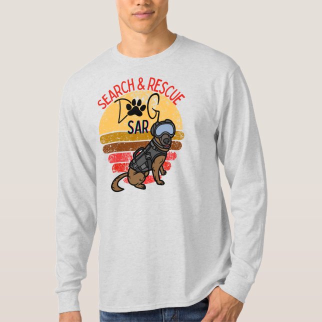 Camiseta Equipo de perros profesionales de búsqueda y resca (Anverso)