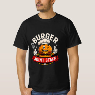 Camiseta Equipo de personal de restaurante de hamburguesas