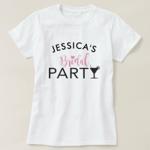 Camiseta Equipo de Personalizado de Bridal Party Bride Cock