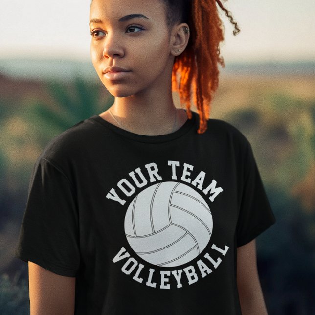 Camiseta Equipo de Personalizado de voleibol, número de jug (Custom volleyball team t-shirt)