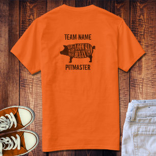 Camiseta Equipo de Personalizado Unisex BBQ Pitmaster III