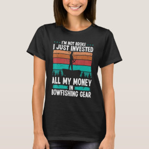 Camiseta Equipo de pesca con arco Invertí mi dinero Pescado