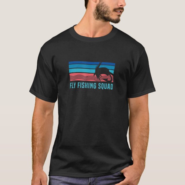 Camiseta Equipo de pesca con mosca pescador (Anverso)
