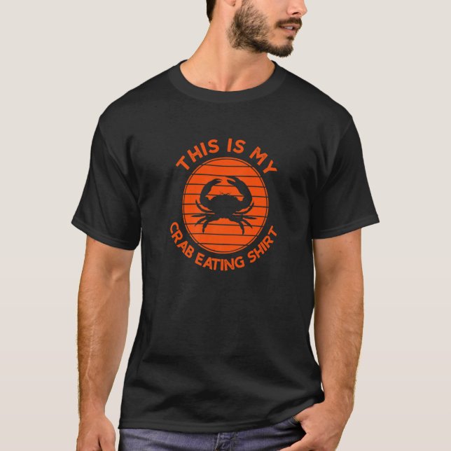Camiseta Equipo De Pesca De Cangrejo Este Es Mi Comida De C (Anverso)