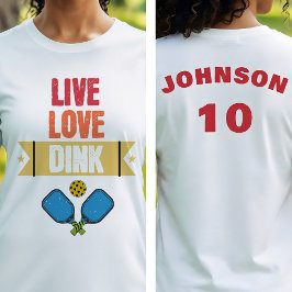 Camiseta Equipo de Pickleball Vive Ama Golpea Remo