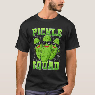 Camiseta Equipo de Pickles Pepino Lindo Frasco de Pickle Di