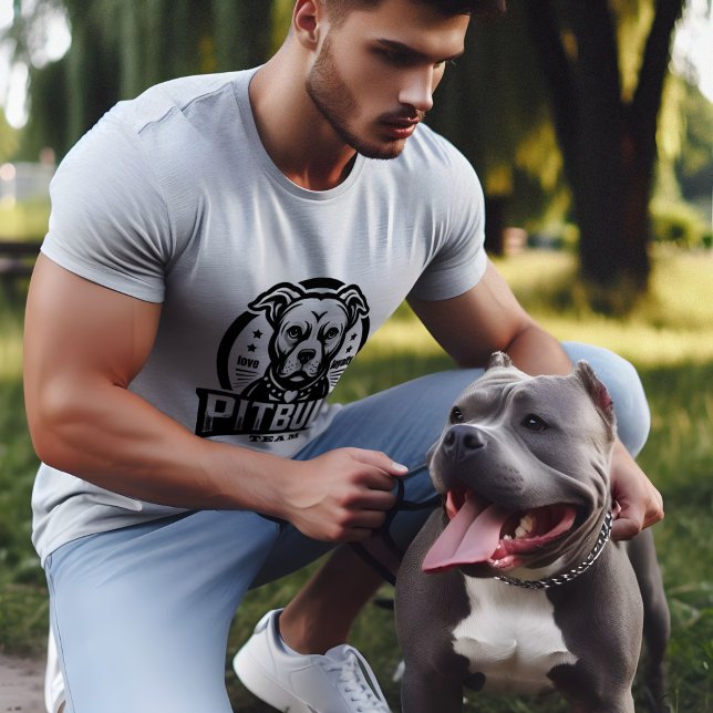 Camiseta Equipo de Pitbull (Pitbull team love loyalty logo )