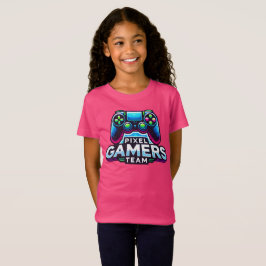 Camiseta Equipo de Pixel Gamers - Juegos de Neon Princess