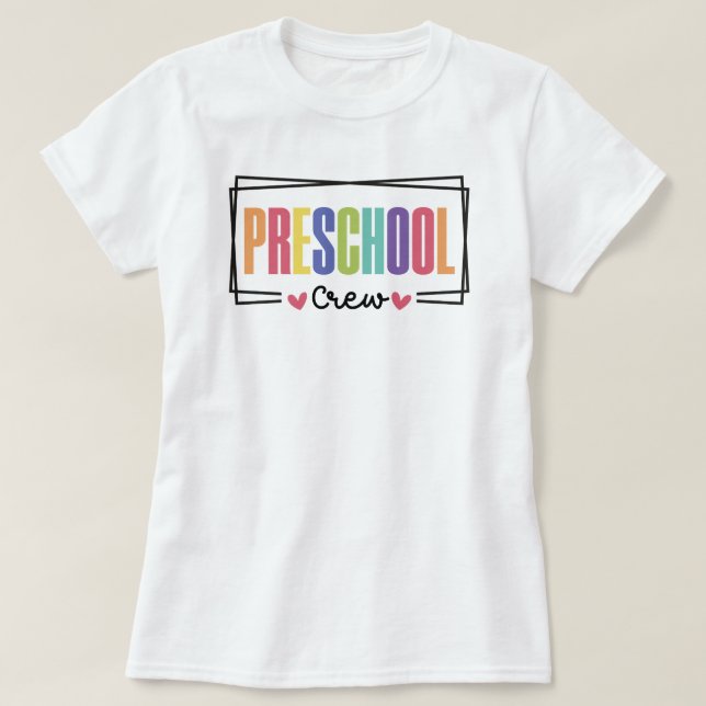Camiseta Equipo de Preescolar (Diseño del anverso)
