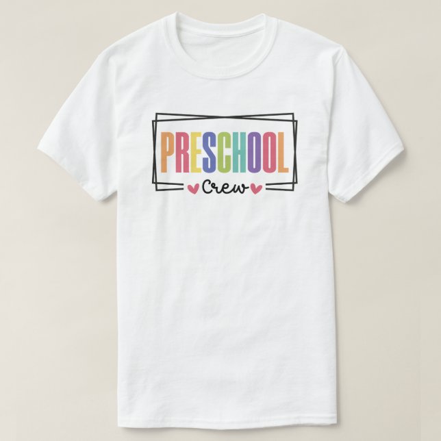 Camiseta Equipo de Preescolar (Diseño del anverso)
