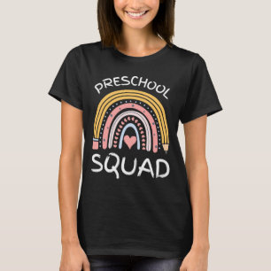 Camiseta Equipo de preescolar masculino lindo retro de vuel