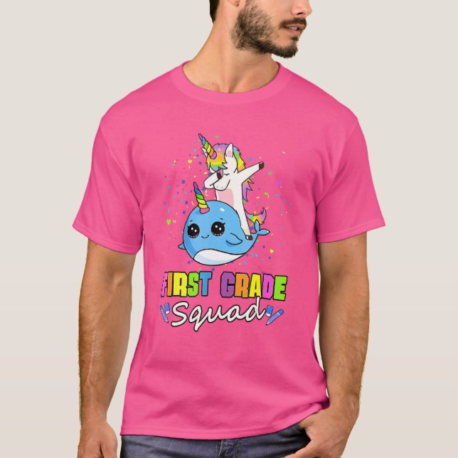 Camiseta Equipo de primer grado de Unicornio (Anverso)