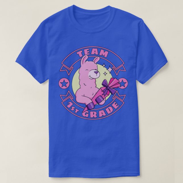 Camiseta Equipo de primer grado Llama (Diseño del anverso)
