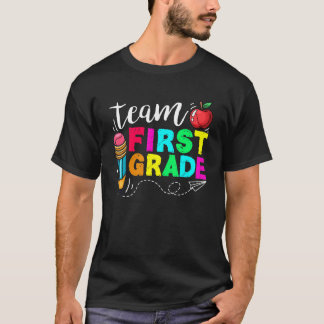 Camiseta Equipo de primer grado vuelve a la escuela primer