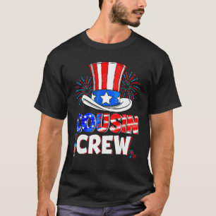 Camiseta Equipo De Primos 4 De Julio Gorra De Fuegos Artifi