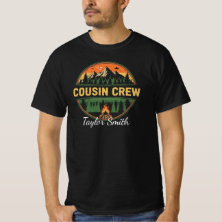 Camiseta Equipo de Primos Personalizado para Camping al Air