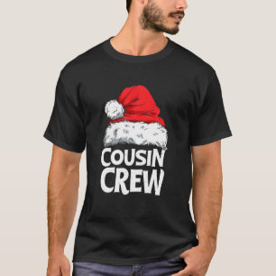 Camiseta Equipo de primos Santa Red Plaid Xmas Navidades di