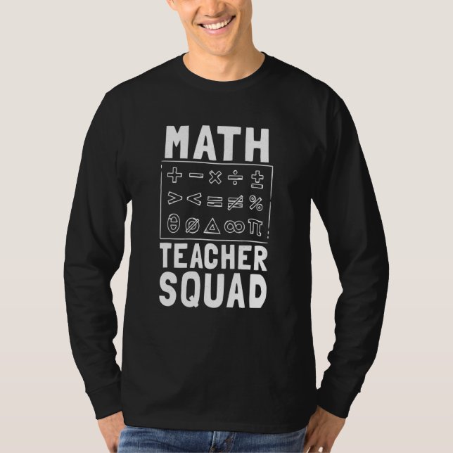 Camiseta Equipo de profesor de matemáticas Suministros Mate (Anverso)