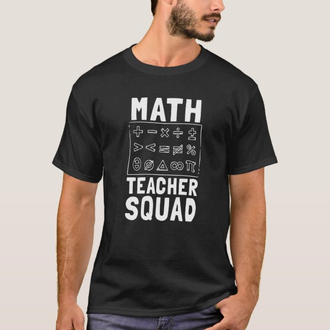 Camiseta Equipo de profesor de matemáticas Suministros Mate (Anverso)