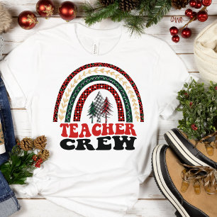 Camiseta Equipo de profesores cutúan árboles de Navidad arc