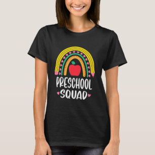 Camiseta Equipo de profesores de arco iris de preescolar Gi