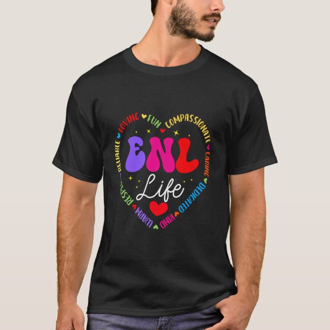 Camiseta Equipo de Profesores de ENL English New Language S (Anverso)