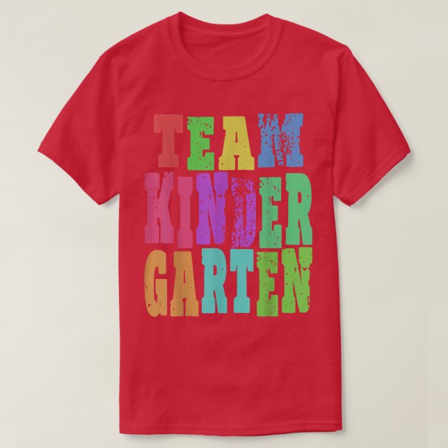 Camiseta Equipo de profesores de kindergarten TShirt regalo (Diseño del anverso)