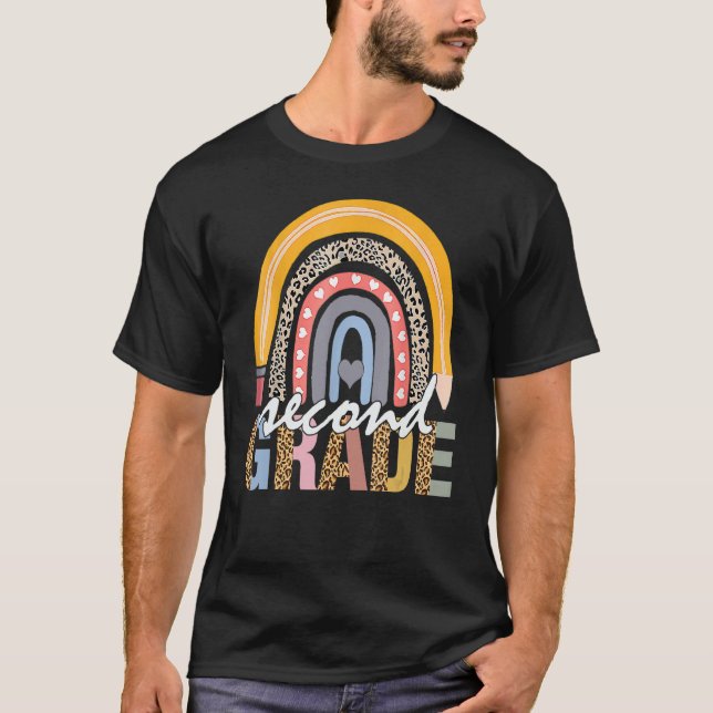 Camiseta Equipo de profesores de segundo grado Arcoiris Kin (Anverso)