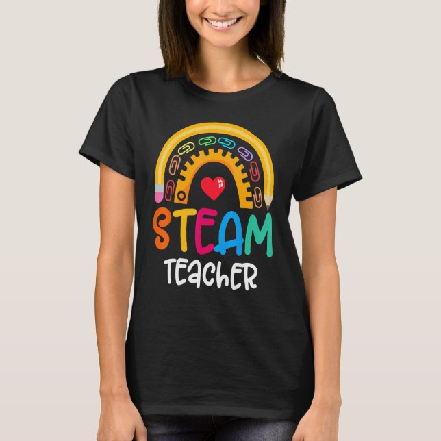 Camiseta Equipo de profesores de Steam Team Crew De vuelta  (Anverso)