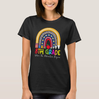 Camiseta Equipo de profesores del arcoíris de 8º grado, esc