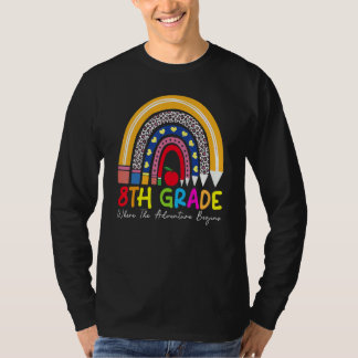 Camiseta Equipo de profesores del arcoíris de 8º grado, esc