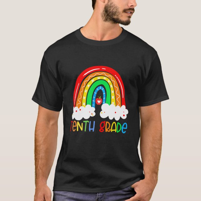 Camiseta Equipo de Profesores del Arcoíris de Décimo Grado  (Anverso)