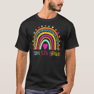 Camiseta Equipo de quinto grado Arcoiris de vuelta a la esc