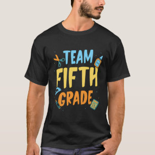 Camiseta Equipo De Quinto Grado Niños Maestra De Nuevo A La
