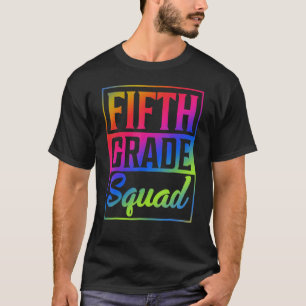 Camiseta Equipo de quinto grado Tie Dye maestro primer día 