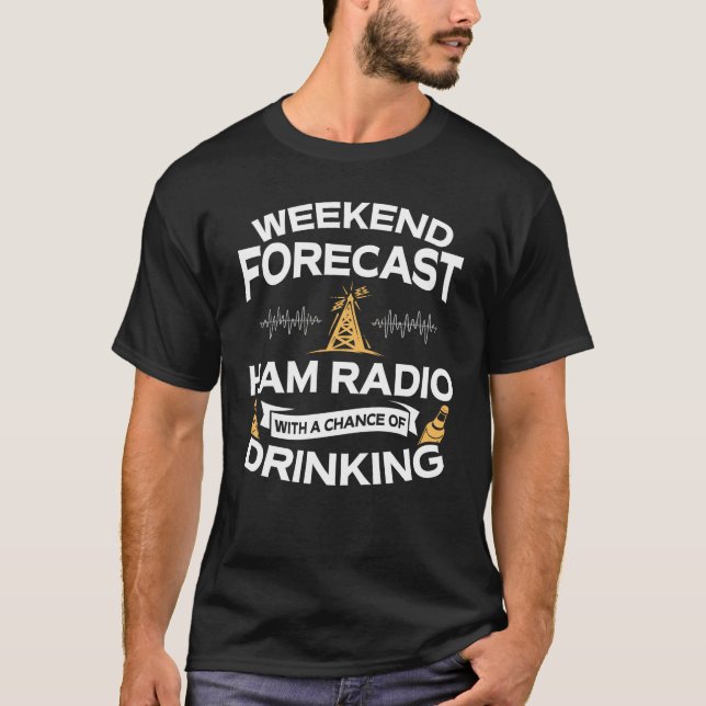 Camiseta Equipo de radio-aficionado divertido del (Anverso)