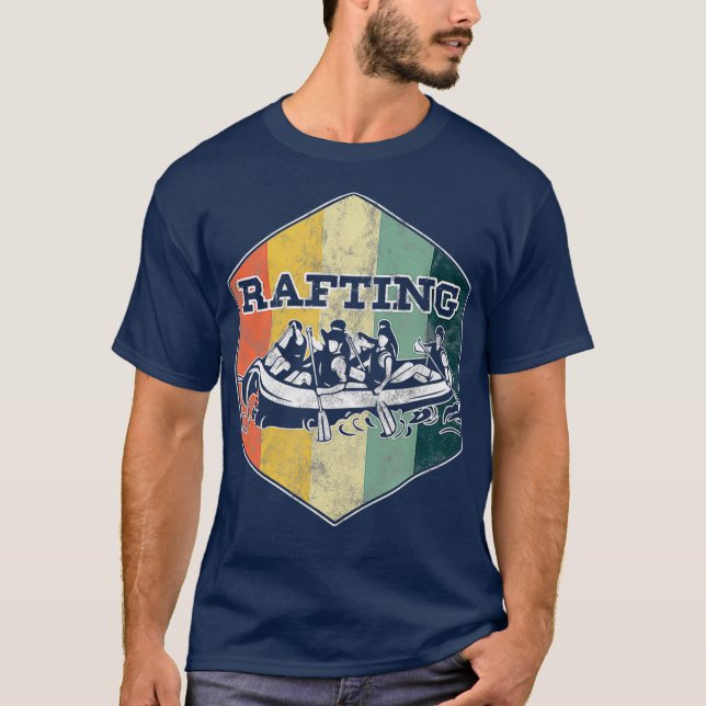 Camiseta Equipo de Rafting Retro después de Hobby Water Spo (Anverso)