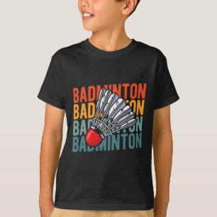 Camiseta Equipo de raqueta de insignia retro - Shutt de vin