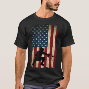 Camiseta Equipo de Receptores de Béisbol Deportes Bandera A
