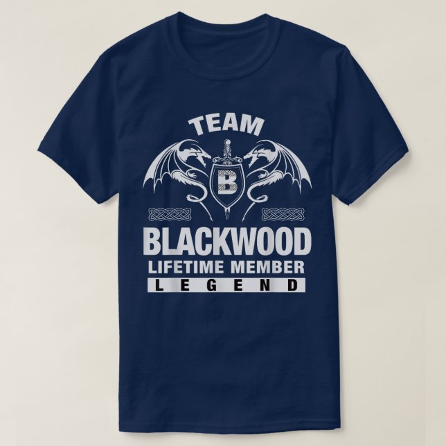 Camiseta Equipo de regalo de miembro de por vida de BLACKWO (Diseño del anverso)