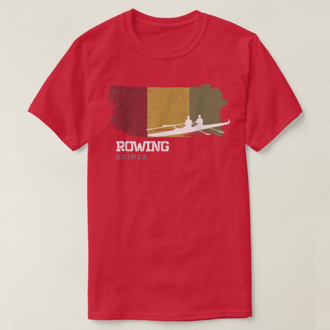 Camiseta Equipo de Remo de Guinea Rower Oarsmen Rowing (Diseño del anverso)