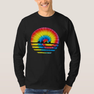 Camiseta Equipo de remo Sunset Lake Shirw Sport Tie Dye T