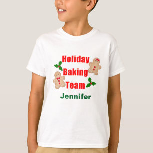 Camiseta Equipo de Repostería Navideña Galletas de Jengibre