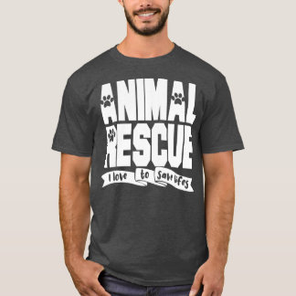 Camiseta Equipo de rescate de animales Voluntarios Personal