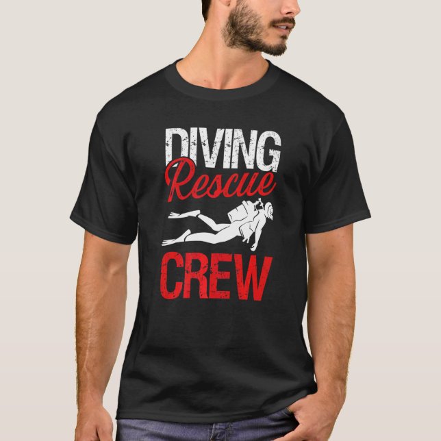 Camiseta Equipo de rescate profesional Scuba Rescue Divin (Anverso)