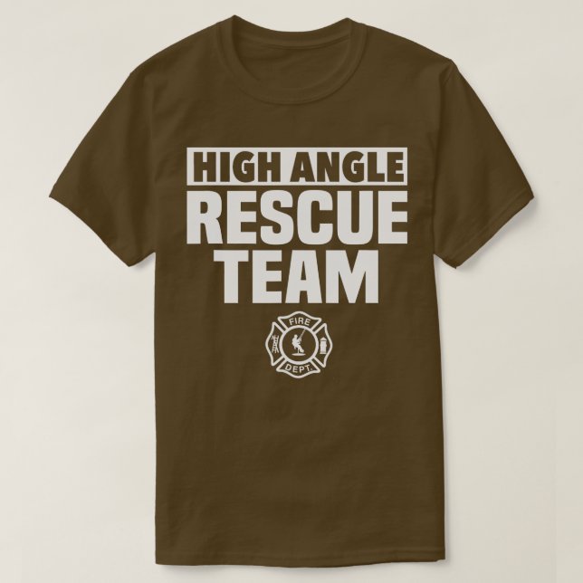 Camiseta Equipo de rescate técnico de alto ángulo (Diseño del anverso)